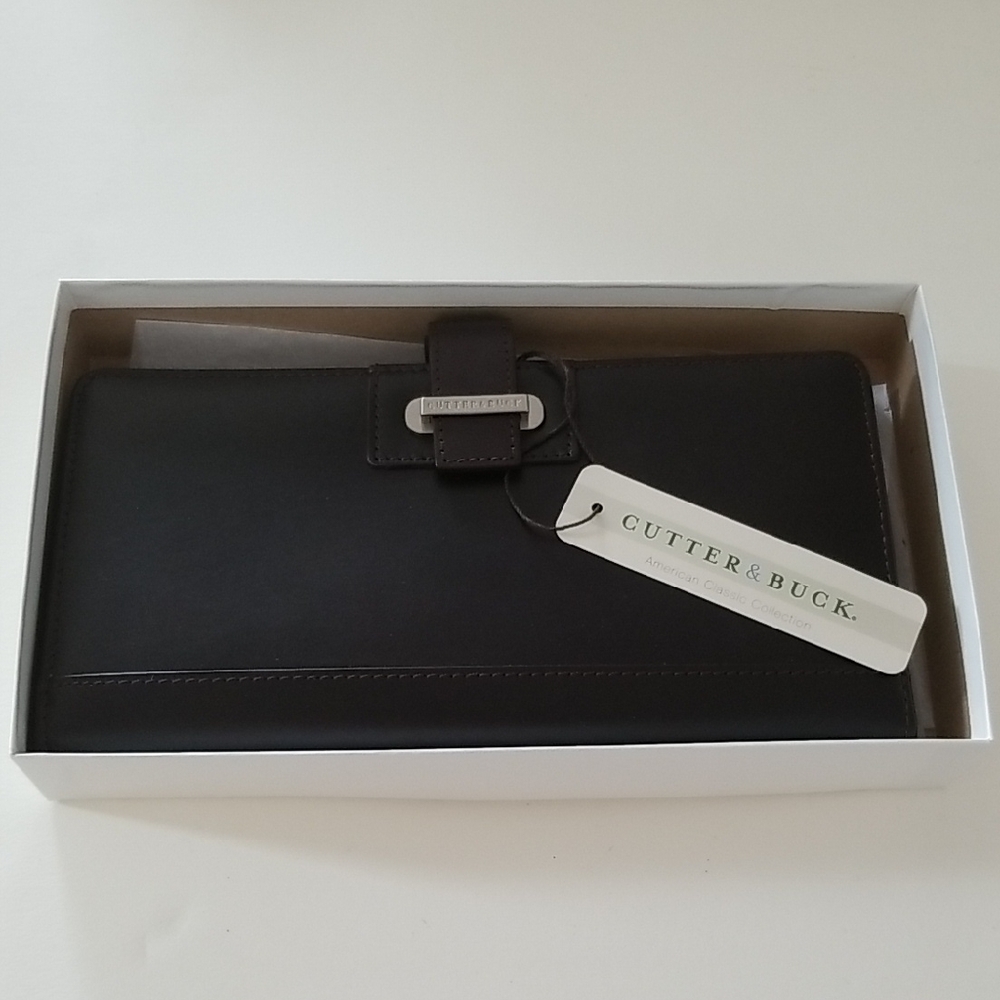 Cutter & Buck Elegant Brown Men's Travel Wallet - NWT